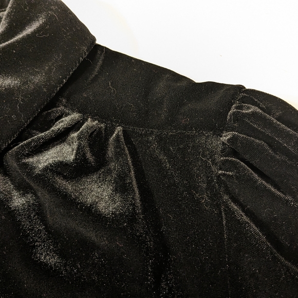 ๐ค Modcloth Bee Buzzworthy Black Velvet Button Up Shirt, XL, NWT - Picture 9 of 13